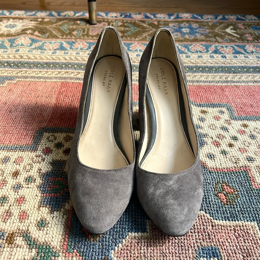 Cole Haan Grey Suede Pump